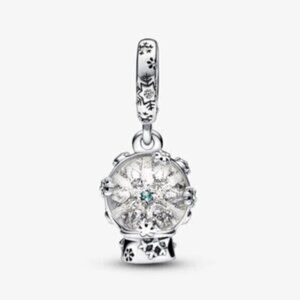 PANDORA Snowflake Snow Globe Dangle Charm